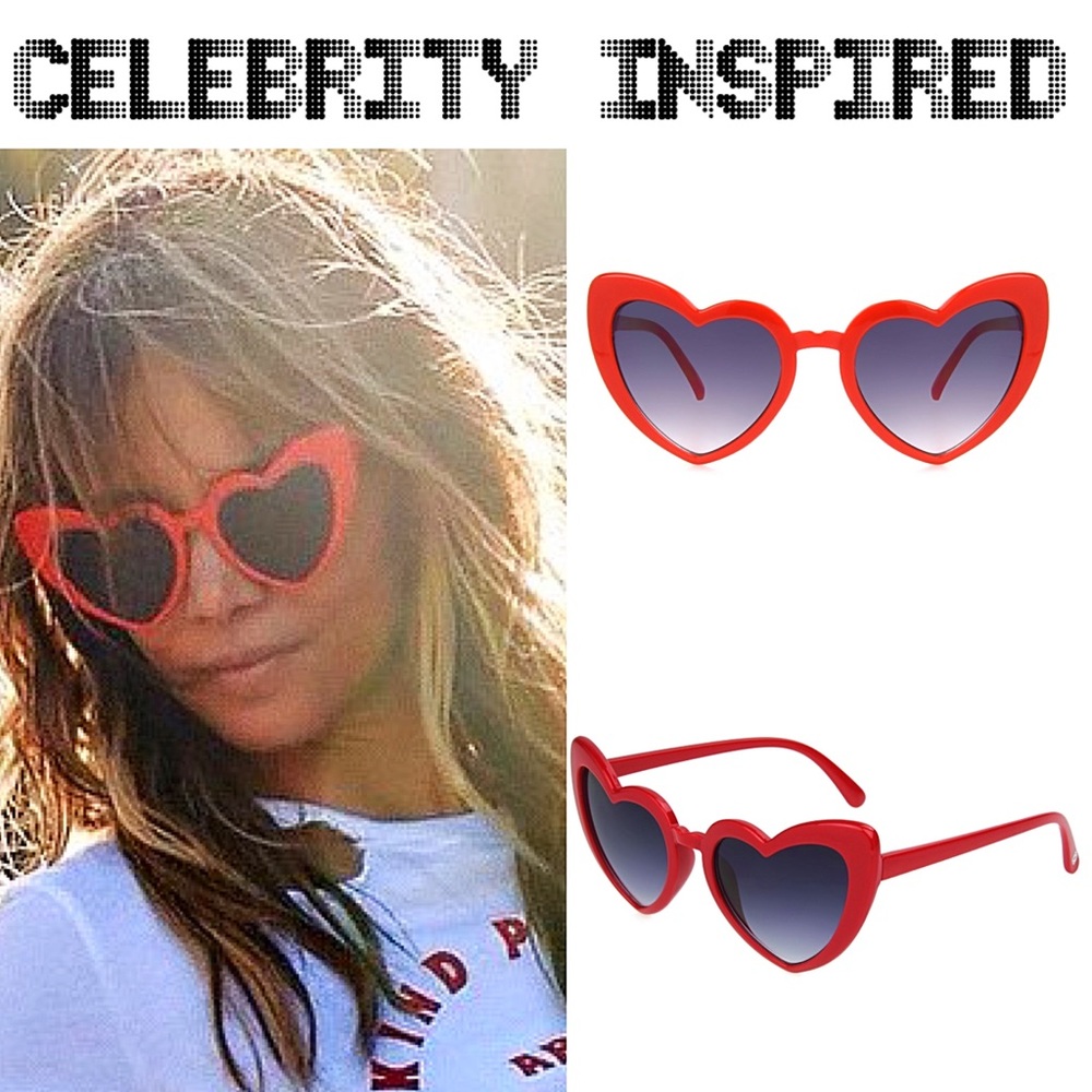 New Red Heart Sunglasses